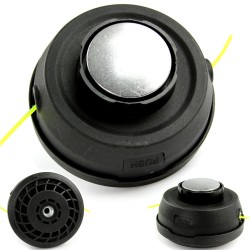 Testina Testa per Decespugliatore a Benzina | Filettatura M10x1,25 mm | Diametro Filo 1,5-3 mm | in Plastica | Pezzo di Ricambio